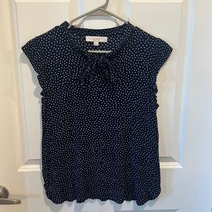 Loft polka dot blouse
